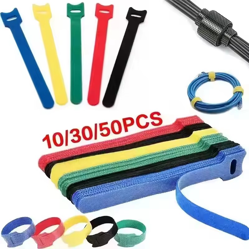 Cable Management Sleeve - 10/30/50PCS USB Kabel Organizer Winder Ties