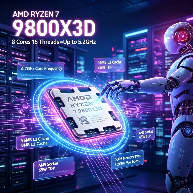 Pc Gaming Ryzen - AMD Ryzen 7 9800X3D Content Creation