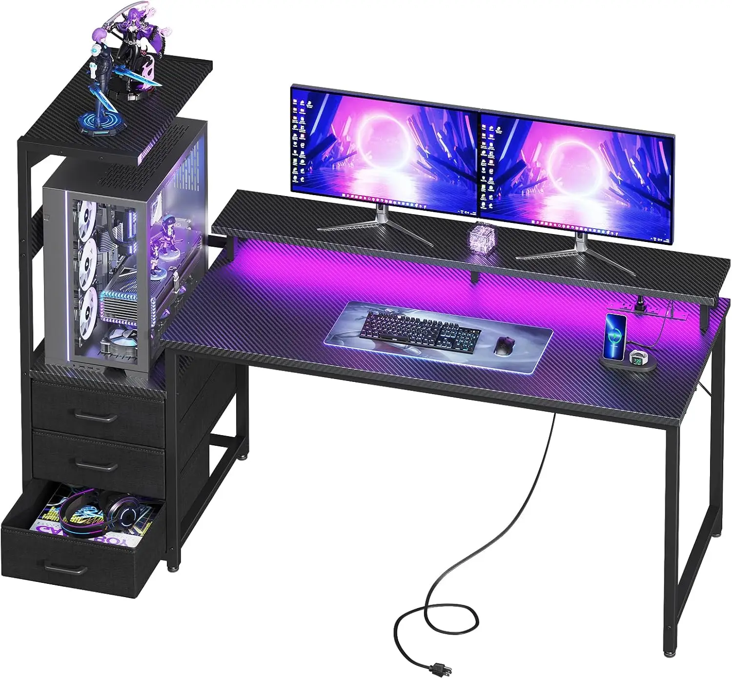 Pc Gaming Lian Li - Gamingbureau met pc-displaystandaard, 59