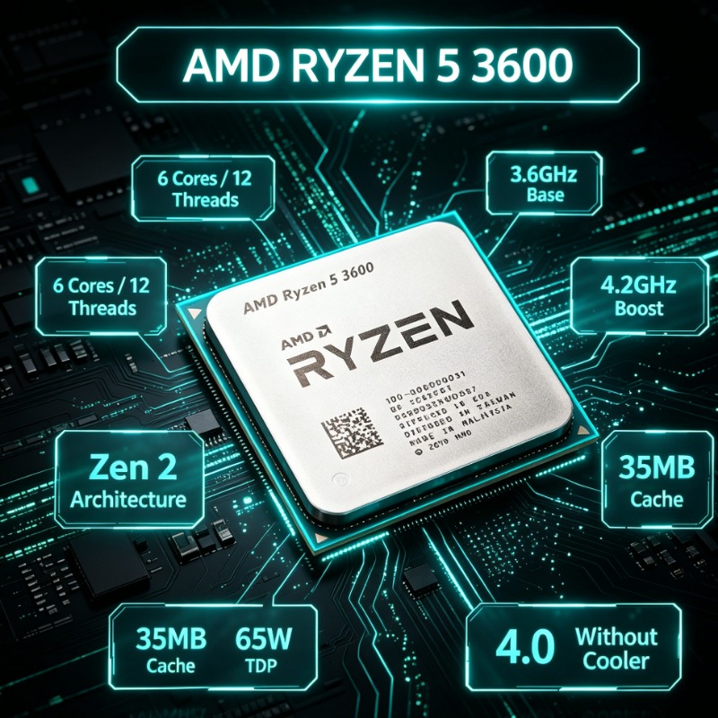 AMD Ryzen R5 3600 Gaming PC CP - Pc Gaming Ryzen recensie en prijs