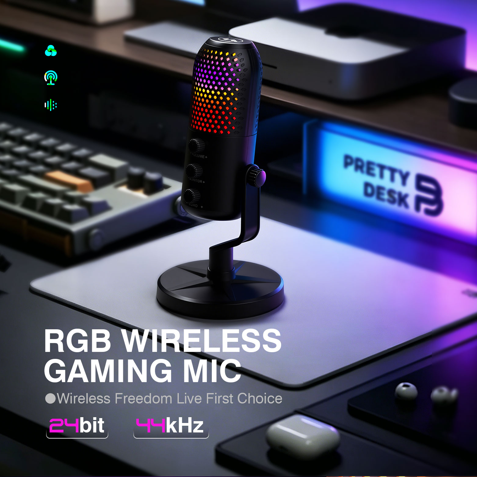 RGB USB condensator gamingmicr - Pc Gaming Discord recensie en prijs