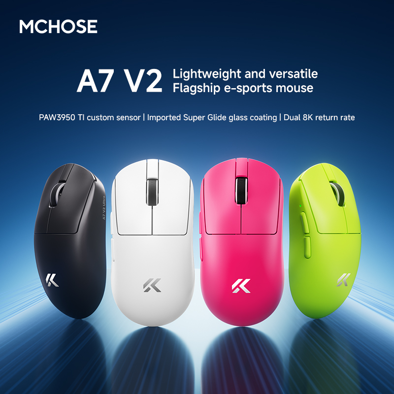 MCHOSE A7 V2 E-sport muis draa - Pc Gaming Custom recensie en prijs