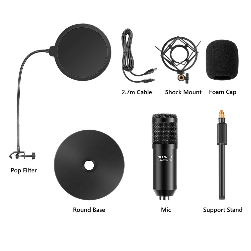 Neewer USB-microfoonkit-Plug&P - Pc Gaming Youtube recensie en prijs