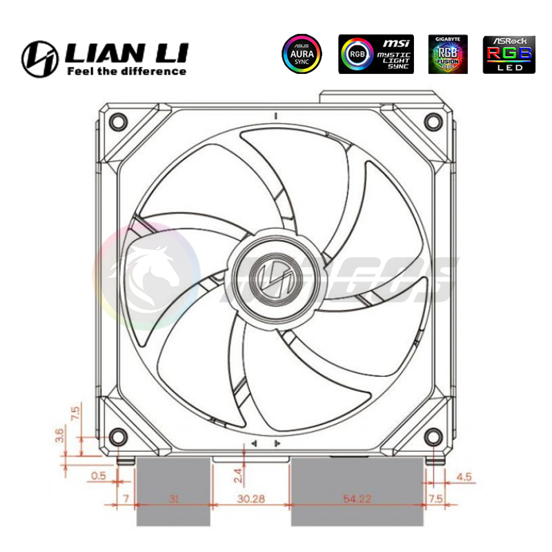 LIAN LI UNI FAN SL140 V1 modul - Pc Gaming Lian Li recensie en prijs