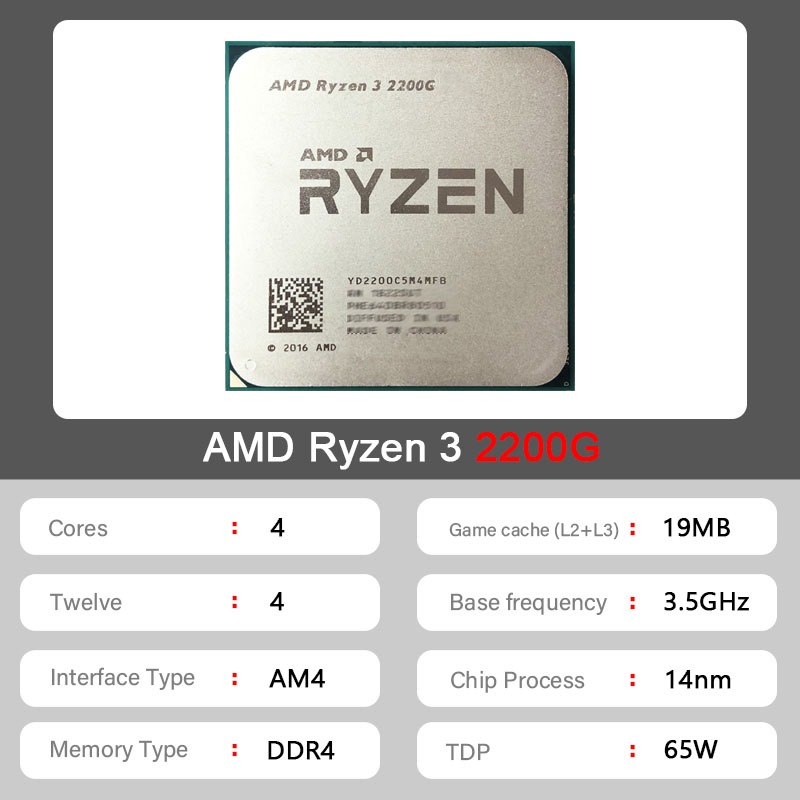 AMD Ryzen 3 2200G R3 2200G 3.5 - Pc Gaming Ryzen recensie en prijs